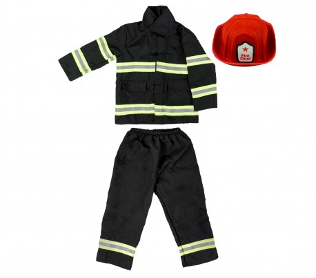 360190 Disfraz de carnaval infantil VIGILE DEL FUOCO con casco incluido