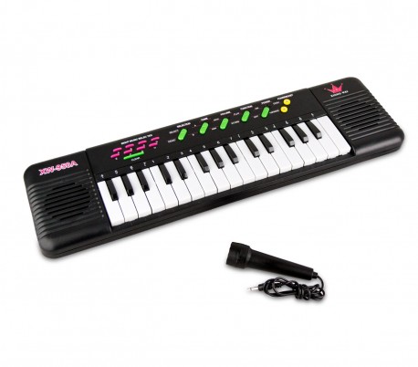 371466 Teclado de juguete con micrófono CIGIOKI 32 teclas con 8 melodías