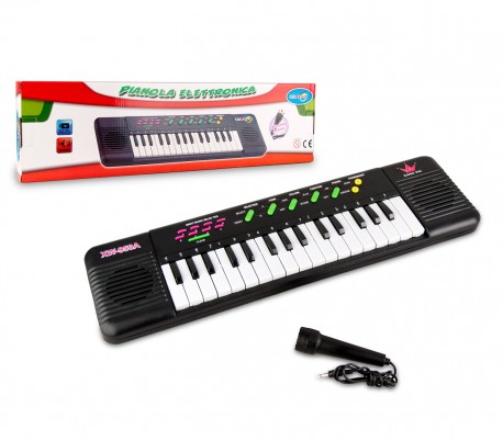 371466 Teclado de juguete con micrófono CIGIOKI 32 teclas con 8 melodías