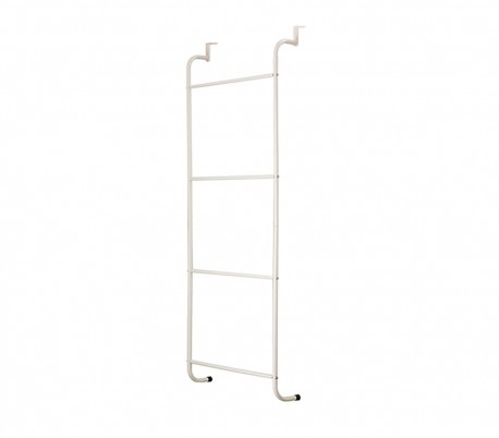 4497 Toallero ahorrador de espacio DA PORTA en acero blanco 110 x 40 x 13 cm
