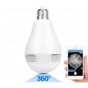 768881 Cámara de vigilancia wifi con toma E27 Panoramic 360 ° 3D HD