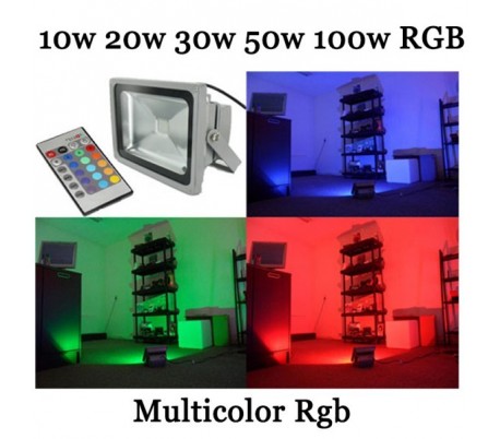 Foco LED de alta luminosidad luz RGB MULTICOLOR...