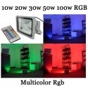 Foco LED de alta luminosidad luz RGB MULTICOLOR para exterior IP65 en varios WAT