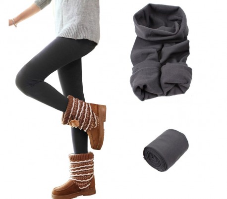 Set 5 leggings para mujer efecto térmico modelo SATURNO talla única