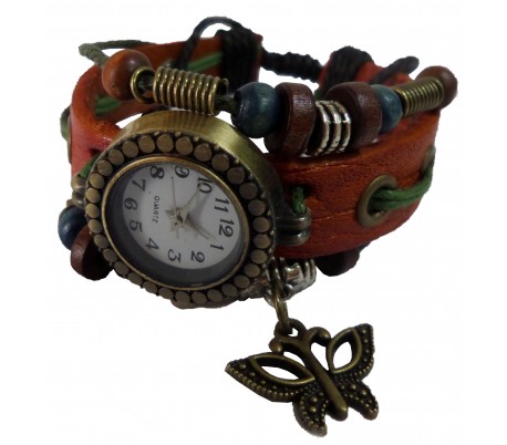 Reloj vintage con MARIPOSA esfera de mariposa retro reloj redondo