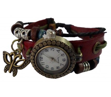 Reloj vintage con MARIPOSA esfera de mariposa retro reloj redondo