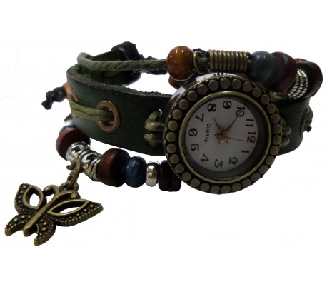 Reloj vintage con MARIPOSA esfera de mariposa retro reloj redondo