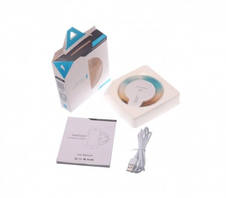 713527 Cargador batería inalámbrico de inducción Qi universal base carga wifi