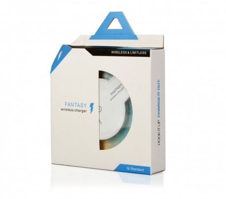 713527 Cargador batería inalámbrico de inducción Qi universal base carga wifi