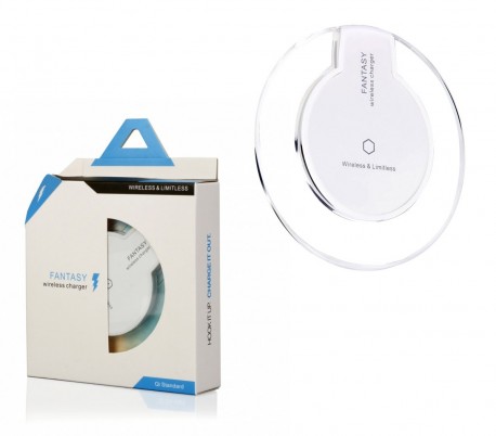 713527 Cargador batería inalámbrico de inducción Qi universal base carga wifi