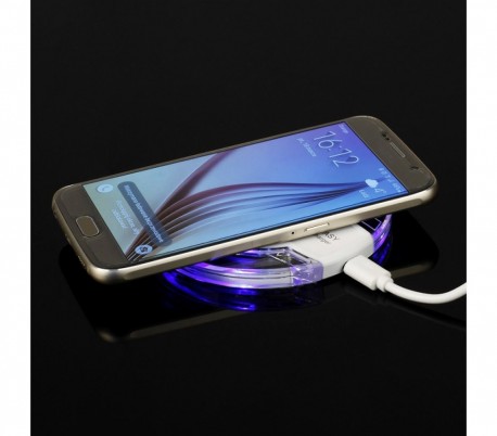 713527 Cargador batería inalámbrico de inducción Qi universal base carga wifi