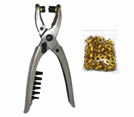 Juego de 9 sacabocados manuales para hacer agujeros en el cinturón