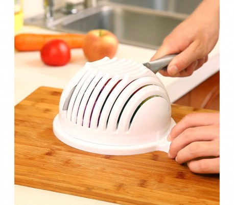 210025 Recipiente para cortar y escurrir ensaladas y verduras BANY ahorra tiempo