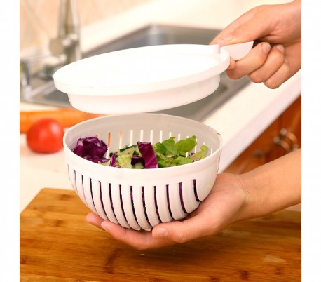 210025 Recipiente para cortar y escurrir ensaladas y verduras BANY ahorra tiempo