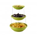 Accesorio de bandejas porta SNACKS de 3 compartimentos PARTY PLATES 