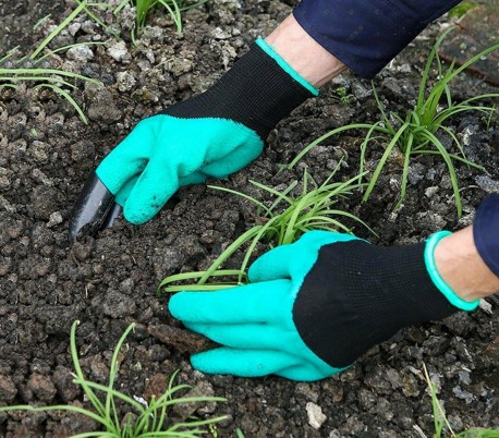 708004 Guantes para la jardinería con garras de plástico ABS para cavar