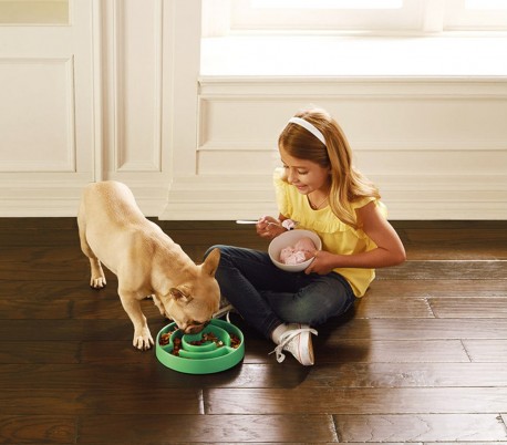 179627 Comedero forma de laberinto anti-asfixia para animales mejora digestión