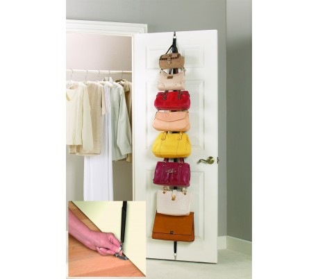 Oraganizador 16 ganchos par colgar bolsa bufandas sombreros suspensión del bolso