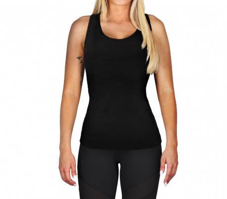KZ-356 Camiseta sin mangas para mujer en tejido deportivo y fitness transpirable