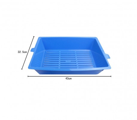Arenero con sistema autolimpiante a 180 ° con tres departamentos de 42 cm  