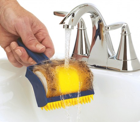 289440 El cepillo lavable 2 en 1 con rodillo elimina el vello y la suciedad