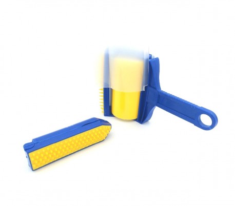 289440 El cepillo lavable 2 en 1 con rodillo elimina el vello y la suciedad