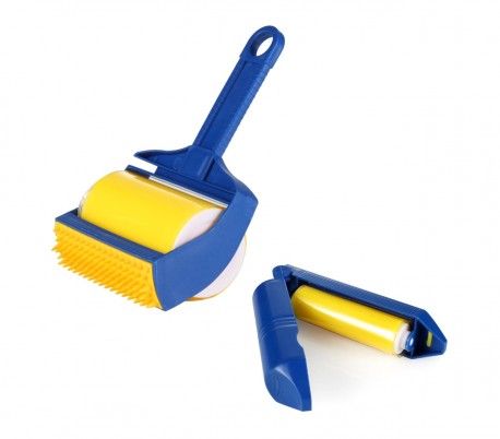 289440 El cepillo lavable 2 en 1 con rodillo elimina el vello y la suciedad