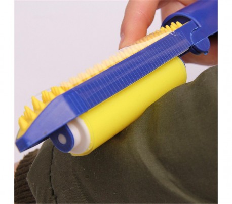 289440 El cepillo lavable 2 en 1 con rodillo elimina el vello y la suciedad