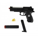 285589 Pistola de juguete Sport Gun con SILENCIADOR HY-730A 6 mm con balines