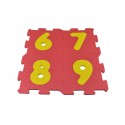 529057 Puzzle de goma Eva 20 piezas letras y números modulares de 15 x 15 cm