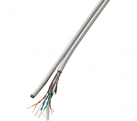 045360 Cable Ethernet 1 metro LAN CAT6 RJ45 contactos chapados en oro 10Gps