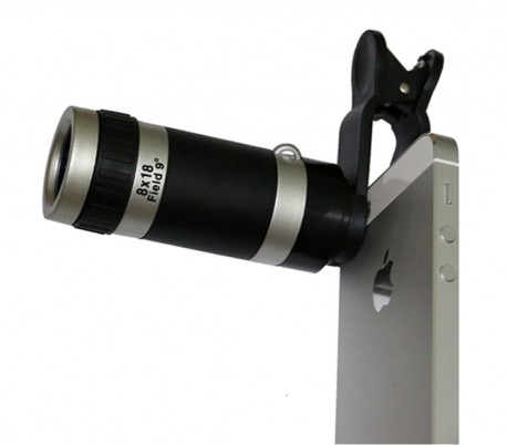 011341 Teleobjetivo TECHMADE para smartphone zoom 8x enfoque manual
