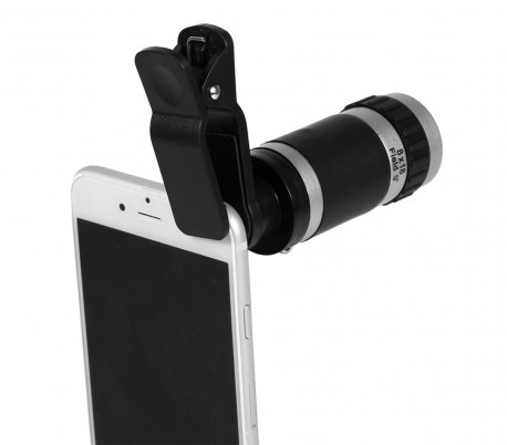 011341 Teleobjetivo TECHMADE para smartphone zoom 8x enfoque manual