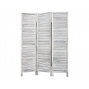 394465 Biombo moderno mod. Classic madera blanca antigua 170x40 cm