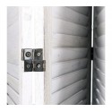 394465 Biombo moderno mod. Classic madera blanca antigua 170x40 cm