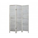 394465 Biombo moderno mod. Classic madera blanca antigua 170x40 cm