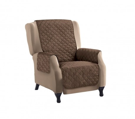 Cubierta de doble cara para sofá de 1 plaza impermeable 70 x 170 cm