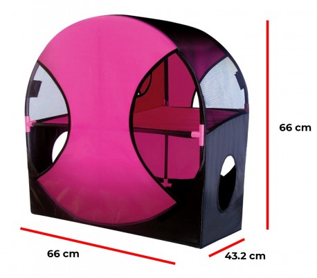 220847 Juego interactivo para gatos WHEEL de dos niveles y varias entradas