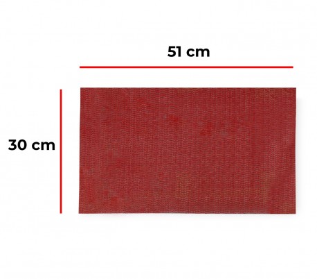 Juego de 3 tapetes multiuso con textura entrecruzada antimoho de 50x30 cm