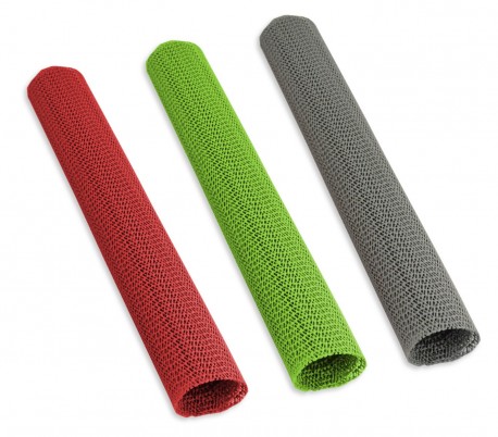 Juego de 3 tapetes multiuso con textura entrecruzada antimoho de 50x30 cm