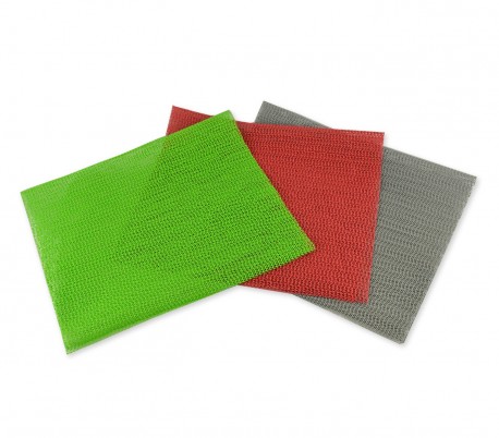Juego de 3 tapetes multiuso con textura entrecruzada antimoho de 50x30 cm