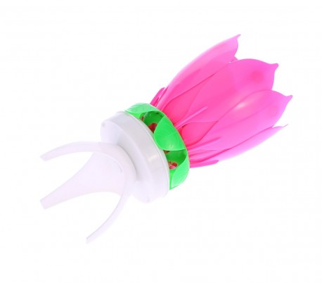 354544 Vela en forma de flor  musical con efectos de sonido y rotación