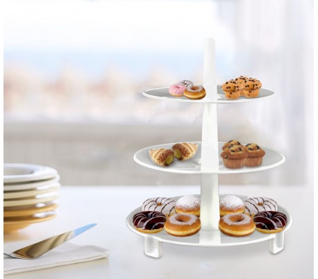 296158 Soporte de 3 niveles para magdalenas o cualquier dulce 27x22cm GRAN CHEF
