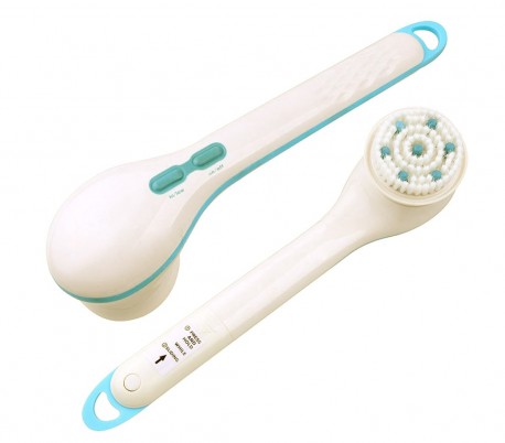 Cepillo de ducha 5 en 1 a baterías DOCCIA SPA masajes y limpieza para la espalda