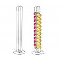 365960 Soporte de metal para cápsulas de café WELKHOME 2 columnas 18 cápsulas