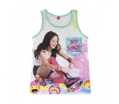 22-1972 Pijama de algodón SOY LUNA para niñas tallas de 6 a 12 años