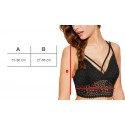 H823 Top con sujetador para mujer modelo SARAH las copas acolchadas con encaje  H823 Top con sujetador para mujer modelo SARAH las copas acolchadas con encaje