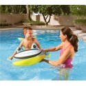 34085 Canoa FLOTANTE inflable para niños en forma de pez 107x98 cm Bestway