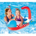 34100 Canoa en forma de avión inflable para niños BESTWAY Protección UV 102x97CM