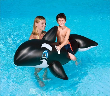 41009 Hinchable para niños en forma de ORCA gigante BESTWAY 203 x 102 cm